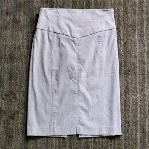 Express Pinstripe Pencil Skirt